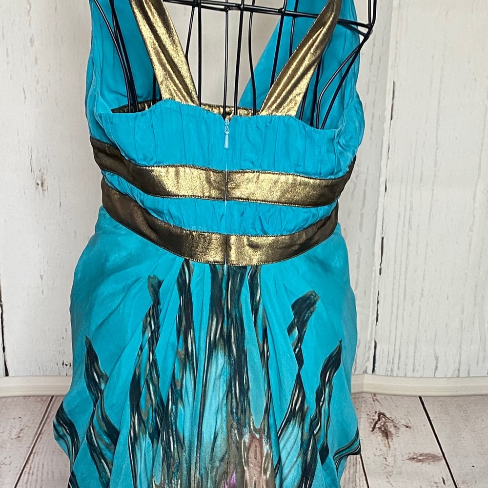 Bebe Maxi Dress 100% silk - Picture 9 of 12
